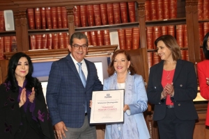 Valentina Alazraki fue reconocida como &#039;Visitante Distinguida&#039; por el Ayuntamiento de Puebla 