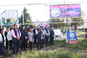 Gobierno municipal arranca rehabilitación del parque de Fuentes de San Bartolo