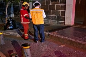 Atiende Protección Civil corto circuito en coordinación con la CFE en la zona del Carmen