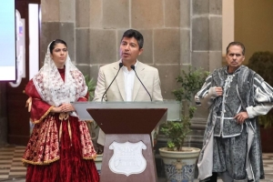 Eduardo Rivera Pérez inicia con los festejos por el 491 aniversario de la fundación de Puebla