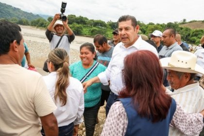 Gobierno federal y estatal, CONAGUA y CEASPUE trabajan en río Pantepec para prevenir futuras inundaciones