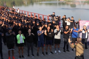 Ayuntamiento de Puebla celebra 8° carrera con cadetes y jóvenes