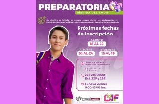 Ofrece SMDIF programa de preparatoria híbrida para menores de 18 años