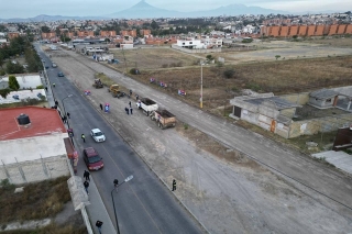 Gobierno municipal de Puebla supervisa avances en la 117 oriente 
