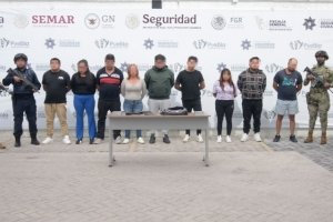 Asegura la SSC a nueve personas armadas y con inhibidores de señal