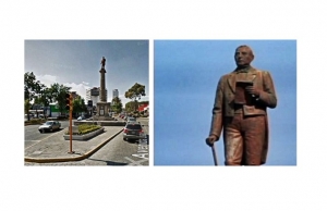 Leyenda: La estatua de Benito Juárez