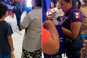 Madre abandona a sus dos hijos en cine de Cancún