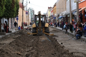 Avanza rehabilitación integral en las calles del centro histórico