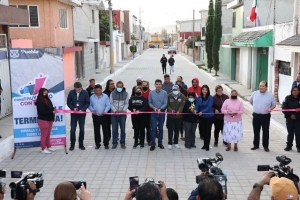 ”Construyendo Contigo” le cambia la cara a cuatro calles de las colonias Bosques de Manzanilla y Lomas de Tzilotzoni