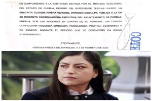 Claudia Rivera se disculpa públicamente por cometer violencia política de género