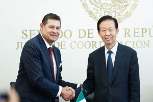 Armenta genera alianzas con potencias mundiales a favor de México, recibe a Xiao Jie
