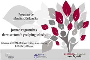 Recuerda ISSSTEP calendario del Programa de Planificación Familiar para mujeres