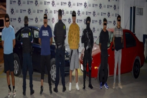 Cinco integrantes de la banda de “Los Valiant”, fueron detenidos por la policía municipal de Puebla