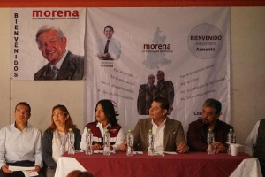 Morena camina en Unidad en Puebla: Armenta