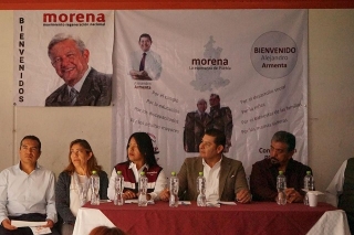 Morena camina en Unidad en Puebla: Armenta