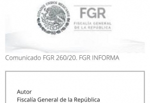 FGR inició investigaciones tras publicación de la denuncia de Lozoya; pide a medios proporcionen el origen de dicho envío