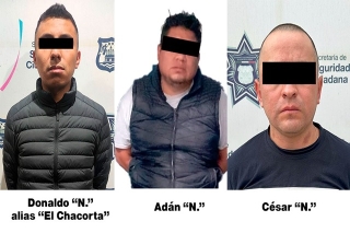 En diferentes acciones, la SSC detuvo a tres hombres asociados al robo de autopartes y de vehículo 