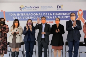 Conmemora Ayuntamiento de San Andrés día internacional de la eliminación de la violencia contra la mujer