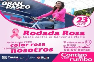 SMDIF Puebla invita este domingo a vivir un Día Rosa 