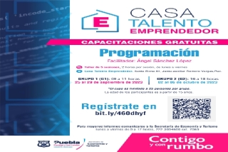 Ayuntamiento de Puebla inicia capacitaciones en Casa Talento Emprendedor