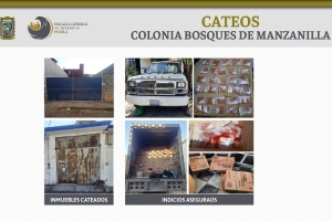 FGE recupera mercancía robada en Bosques de Manzanilla