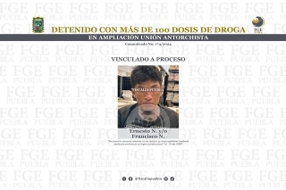 Detenido con más de 100 dosis de droga en Ampliación Unión Antorchista