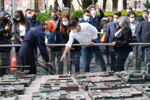 Eduardo Rivera Pérez arranca programa de limpieza y retiro de grafiti en el centro histórico