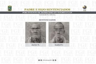 Padre e hijo sentenciados por intento de homicidio en Texmelucan 