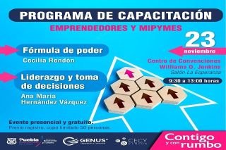 Secretaría de Economía y Turismo lanzan jornada de capacitación para emprendedores y PYMES