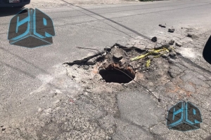 Bacheo “Contigo y con Rumbo” es ineficiente; calles de Puebla en decadencia, se hace visibles drenajes sin coladeras