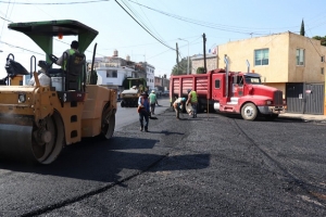 Continúa Ayuntamiento de Puebla trabajos de rehabilitación de calles en la capital