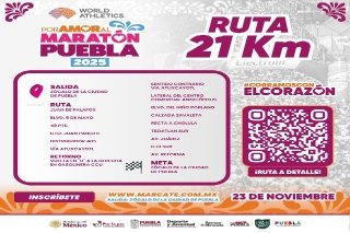 Puebla en el panorama internacional con Maratón 2025, fiesta deportiva familiar