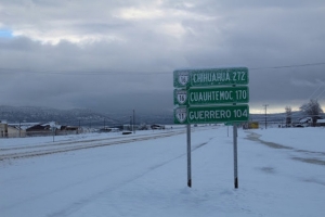 Alertan por bajas temperaturas en Chihuahua, registran caída de nieve