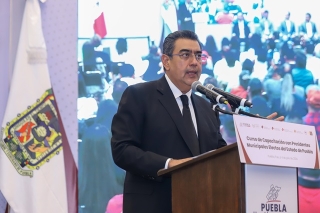 Sergio Salomón presidió el Curso de capacitación con presidentes municipales electos 
